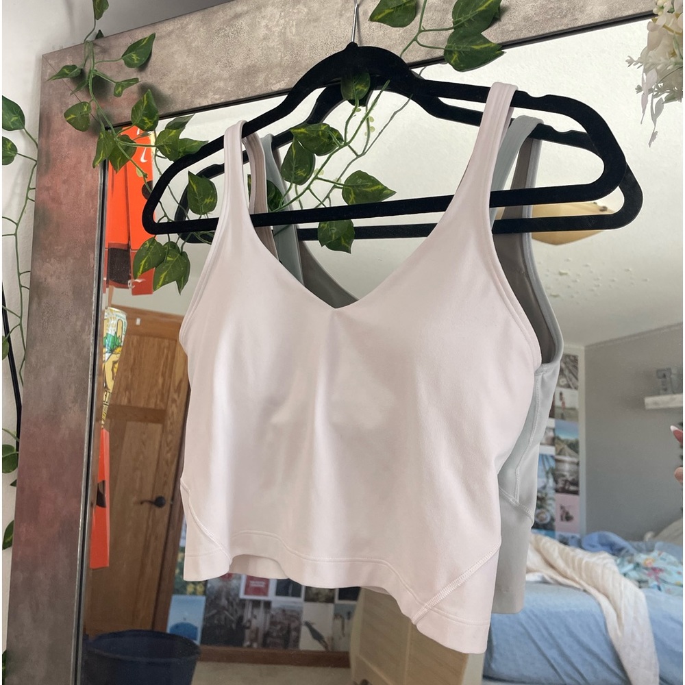White LuLulemon Align tank top size 4